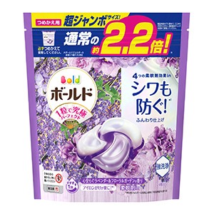 Ｐ＆Ｇ　ボールドジェルボール４Ｄラベンダー＆フローラルガーデンつめかえ超ジャンボ２４個