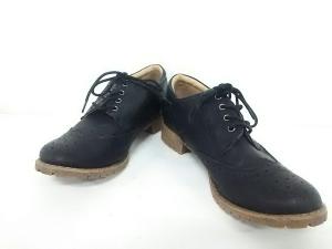 ホーキンス Hawkins シューズ L レディース 黒 ウイングチップ/NUOVO レザー【中古】