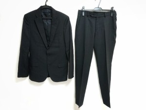 【中古】 レディースパンツスーツ ツイード/ ラメ (メゾン ド リーファー) S 黒×マルチ Maison de Reefur サイズ36 レディース