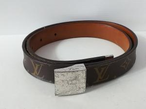 【送料無料】 Louis Vuitton T12897 レディース ルイヴィトン モノグラム 【中古】 ベルト サンチュールキャレ