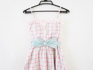 ワンスポ One Spo ワンピース サイズf レディース アイボリー ライトグリーン ピンク リボン チェック柄 キャミワンピ 中古 の通販はau Wowma ワウマ 還元祭クーポン利用対象ショップ ブランディア Au Wowma 店 商品ロットナンバー