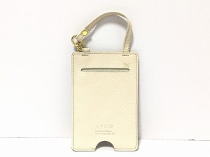 アタオ ATAO パスケース レディース 美品 - アイボリー レザー【中古】20210213の通販はau PAY マーケット