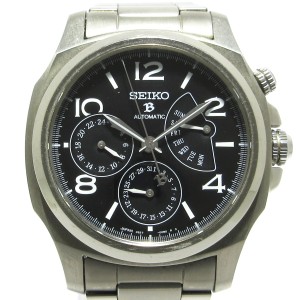 セイコー SEIKO 腕時計 ブライツ 4S27-00B0 メンズ 裏スケ/チタン/レトログラード 黒【中古】20240525