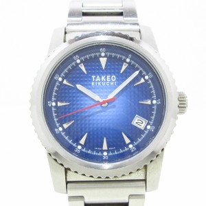 タケオキクチ TAKEOKIKUCHI 腕時計 - TK-20B8 メンズ ブルー【中古】20240212