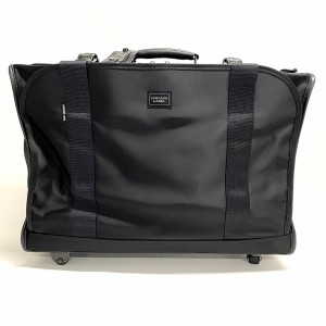 ラゲッジレーベル LUGGAGE LABEL キャリーバッグ レディース - 黒 TSAなし/本体ダイヤルロックなし ナイロン×レザー【中古】20240427