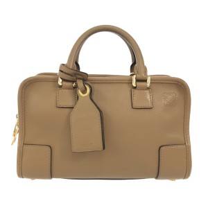 ロエベ LOEWE ハンドバッグ レディース アマソナ23 ライトブラウン レザー【中古】20240605