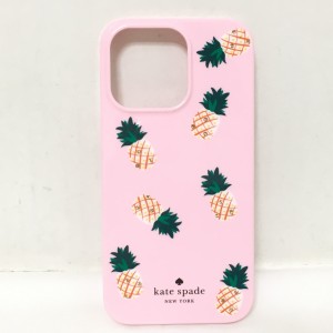 ケイトスペード Kate spade 携帯電話ケース レディース - ピンク スマホケース/iPhone13 PRO/パイナップル レジン【中古】20240128