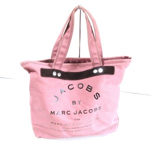 マークバイマークジェイコブス MARC BY MARC JACOBS トートバッグ レディース - ピンク コットン【中古】20240426