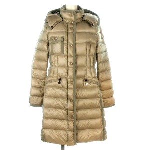 モンクレール MONCLER ダウンコート サイズ2 M レディース HERMINE(エルミンヌ) ベージュ 長袖/冬物【中古】20240306