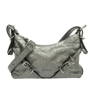 ジバンシー GIVENCHY ショルダーバッグ レディース ヴォワイユー ミニ BB50THB1Q9-070 シルバー レザー【中古】20240124