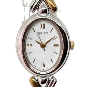 セイコー SEIKO 腕時計 美品 - 1221-5930 レディース 白【中古】20240527