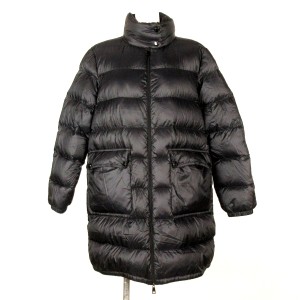 モンクレール MONCLER ダウンコート サイズ1 S レディース ABRICOTIER 黒 長袖/ジップアップ/冬 ダウン、ナイロン【中古】20240416