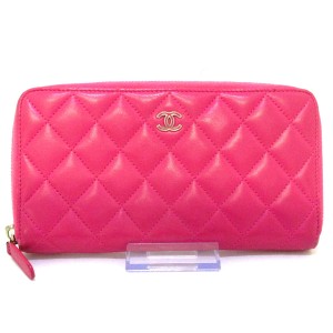chanel マトラッセ ピンク 財布の通販|au PAY マーケット