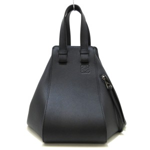 ロエベ LOEWE ハンドバッグ レディース ハンモックバッグスモール 387.30.S35 黒 クラシックカーフ【中古】20240611