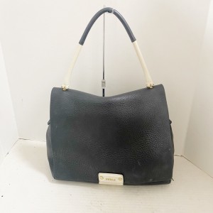 フルラ FURLA ショルダーバッグ レディース - 黒×白 レザー【中古】20231213