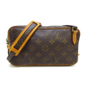 ルイヴィトン LOUIS VUITTON ショルダーバッグ モノグラム レディース ポシェットマルリーバンドリエール M51828 -【中古】20240508