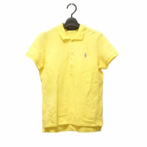 ラルフローレン RalphLauren 半袖ポロシャツ サイズL レディース - イエロー×パープル【中古】20230912