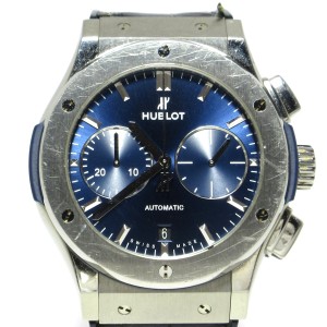 ウブロ HUBLOT 腕時計 クラシック フュージョン 521.NX.7170.LR メンズ ネイビー【中古】20240128