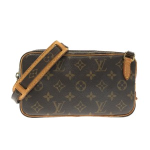 ルイヴィトン LOUIS VUITTON ショルダーバッグ モノグラム レディース ポシェットマルリーバンドリエール M51828 -【中古】20230803