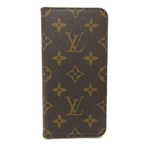 ルイヴィトン LOUIS VUITTON 携帯電話ケース モノグラム レディース 美品 IPHONE XS MAXフォリオ M67480 アルマニャック【中古】20230911