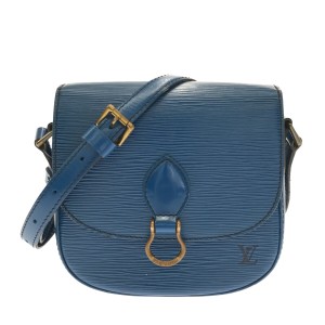 ルイヴィトン LOUIS VUITTON ショルダーバッグ エピ レディース ミニサンクルー M52215 トレドブルー レザー【中古】20230831