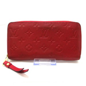 ルイヴィトン LOUIS VUITTON 長財布 モノグラム・アンプラント レディース 美品 ジッピー・ウォレット M60547 オリアン【中古】20230925