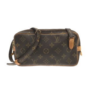 ルイヴィトン LOUIS VUITTON ショルダーバッグ モノグラム レディース ポシェットマルリーバンドリエール M51828 -【中古】20230901