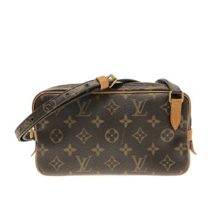 ルイヴィトン LOUIS VUITTON ショルダーバッグ モノグラム レディース ポシェットマルリーバンドリエール M51828 -【中古】20230901