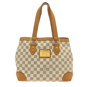 ルイヴィトン LOUIS VUITTON トートバッグ ダミエ レディース ハムプステッドPM N51207 アズール ダミエ･キャンバス【中古】20230901