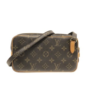 ルイヴィトン LOUIS VUITTON ショルダーバッグ モノグラム レディース ポシェットマルリーバンドリエール M51828 -【中古】20230901