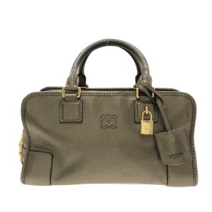 ロエベ LOEWE ハンドバッグ レディース アマソナ28 ゴールド レザー【中古】20230830