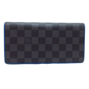 ルイヴィトン LOUIS VUITTON 長財布 ダミエグラフィット レディース 美品 ポルトフォイユブラザ N41688【中古】20230926