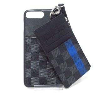 ルイヴィトン LOUIS VUITTON 携帯電話ケース ダミエグラフィットストライプ レディース プレイフォン8+ N60106 ネオン【中古】20230926