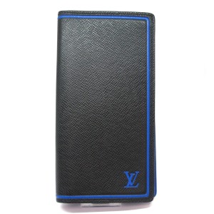 ルイヴィトン LOUIS VUITTON 長財布 タイガ レディース 美品 ポルトフォイユブラザ M63300 ノワール【中古】20230925