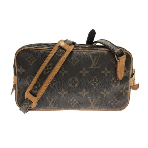 ルイヴィトン LOUIS VUITTON ショルダーバッグ モノグラム レディース ポシェットマルリーバンドリエール M51828 -【中古】20231214