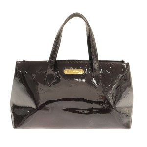 ルイヴィトン LOUIS VUITTON トートバッグ モノグラムヴェルニ レディース ウィルシャーPM M93641 アマラント【中古】20231105