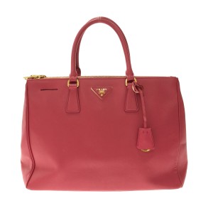 プラダ PRADA トートバッグ レディース ガレリアラージバッグ BN1786 ピンク レザー【中古】20231202