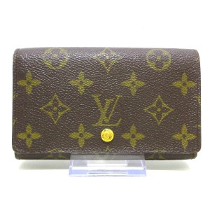 ルイヴィトン LOUIS VUITTON 2つ折り財布 モノグラム レディース ポルト モネ・ビエ トレゾール M61730【中古】20231110