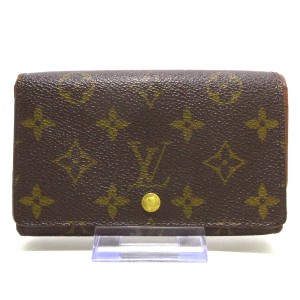 ルイヴィトン LOUIS VUITTON 2つ折り財布 モノグラム レディース ポルト モネ・ビエ トレゾール M61730【中古】20231111