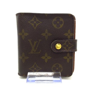 ルイヴィトン LOUIS VUITTON 2つ折り財布 モノグラム レディース コンパクト・ジップ M61667 モノグラム･キャンバス【中古】20231031