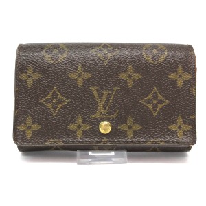 ルイヴィトン LOUIS VUITTON 2つ折り財布 モノグラム レディース ポルト モネ・ビエ トレゾール M61730【中古】20231009