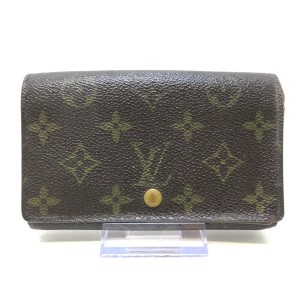 ルイヴィトン LOUIS VUITTON 2つ折り財布 モノグラム レディース ポルト モネ・ビエ トレゾール M61730【中古】20231011