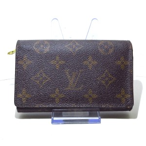 ルイヴィトン LOUIS VUITTON 2つ折り財布 モノグラム レディース ポルト モネ・ビエ トレゾール M61730【中古】20231210