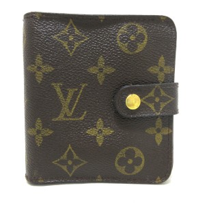 ルイヴィトン LOUIS VUITTON 2つ折り財布 モノグラム レディース コンパクト・ジップ M61667 モノグラム・キャンバス【中古】20231205