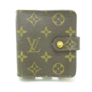 ルイヴィトン LOUIS VUITTON 2つ折り財布 モノグラム レディース コンパクト・ジップ M61667 モノグラム・キャンバス【中古】20231112