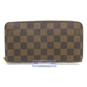 ルイヴィトン LOUIS VUITTON 長財布 ダミエ レディース ジッピー・ウォレット N60015 エベヌ ダミエ･キャンバス【中古】20231030