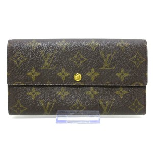 ルイヴィトン LOUIS VUITTON 長財布 モノグラム レディース ポシェット・ポルト モネ クレディ M61725【中古】20231030