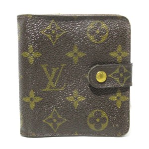 ルイヴィトン LOUIS VUITTON 2つ折り財布 モノグラム レディース コンパクト・ジップ M61667 モノグラム･キャンバス【中古】20231009