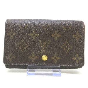 ルイヴィトン LOUIS VUITTON 2つ折り財布 モノグラム レディース ポルト モネ・ビエ トレゾール M61730【中古】20231106