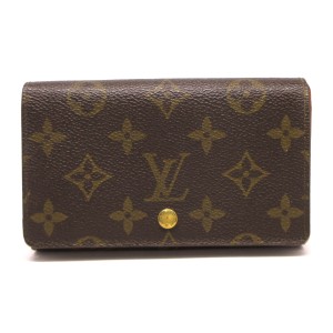 ルイヴィトン LOUIS VUITTON 2つ折り財布 モノグラム レディース ポルト モネ・ビエ トレゾール M61730【中古】20231109